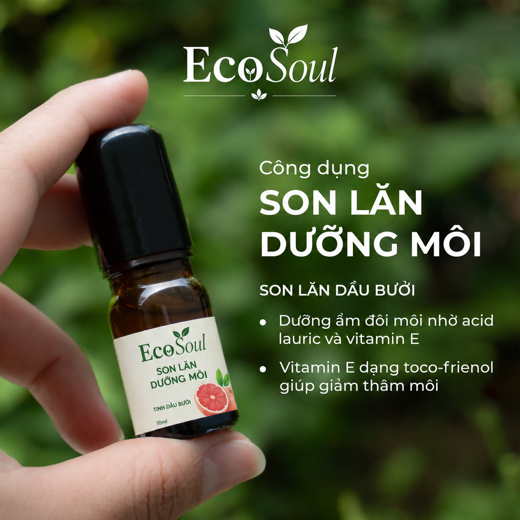 Son Lăn Dưỡng Môi Dầu Dừa Ép Lạnh Bến Tre – Giảm Thâm & Cấp Ẩm