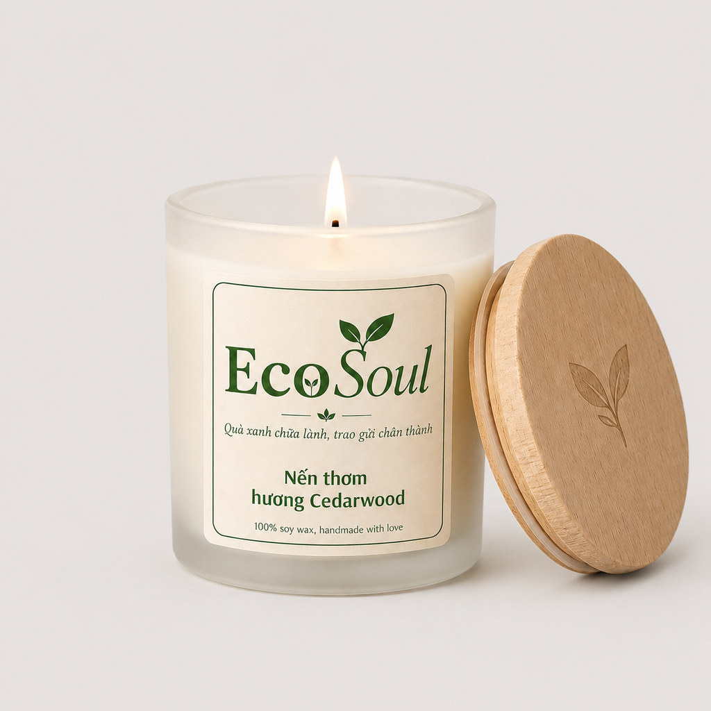 Nến thơm Đậu Nành Ban Mai | EcoSoul 150g