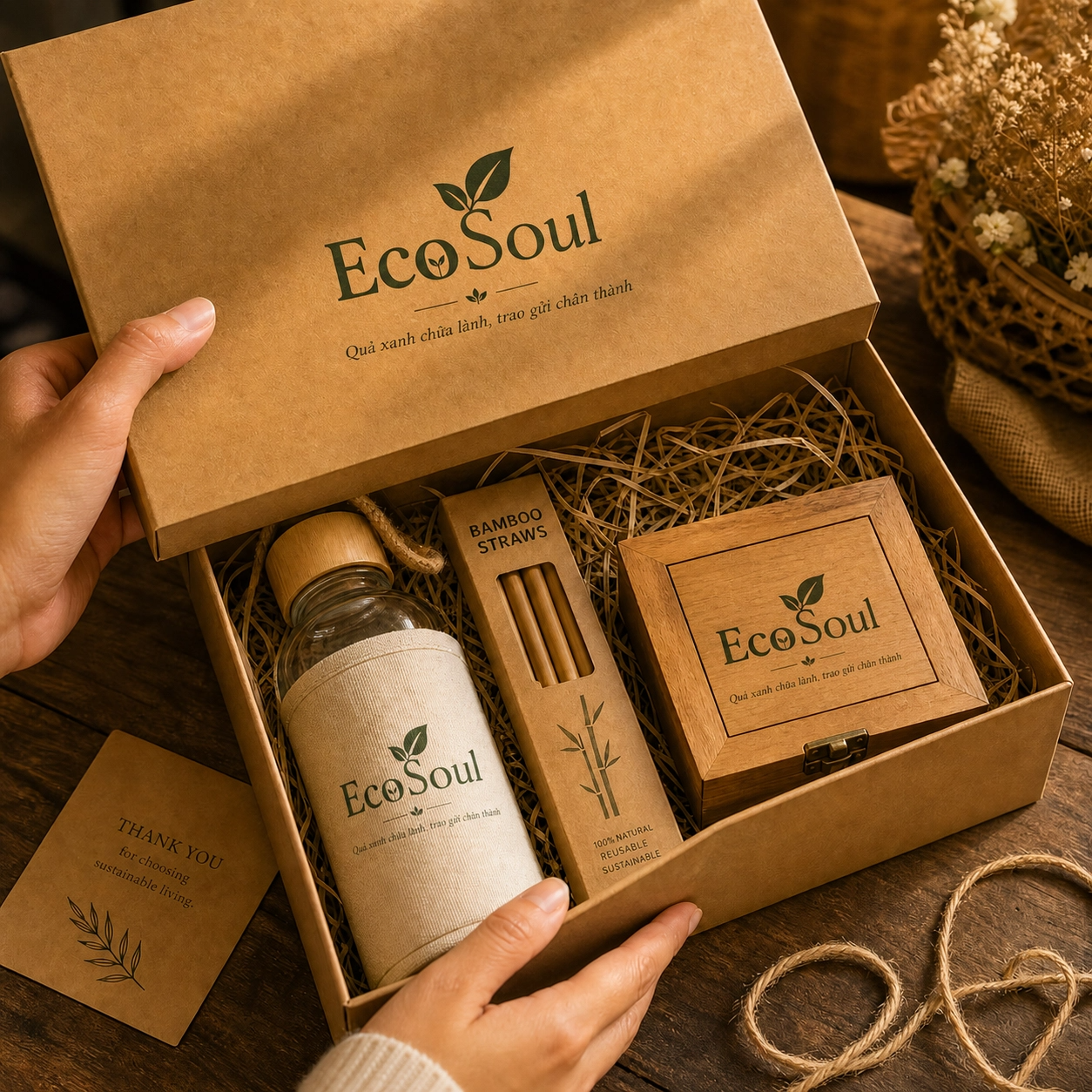 Hộp quà Giọt Nắng Ban Mai - Gói trọn thanh tao, khơi nguồn cảm hứng - EcoSoul Giftbox