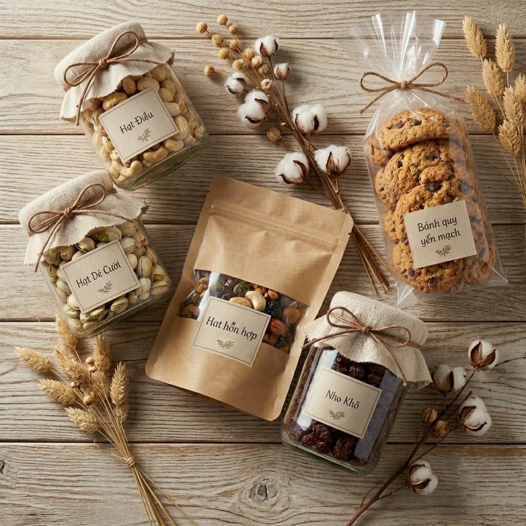 Set Quà Hạt Dinh Dưỡng Thuần Tự Nhiên | EcoSoul 4 Loại Hạt