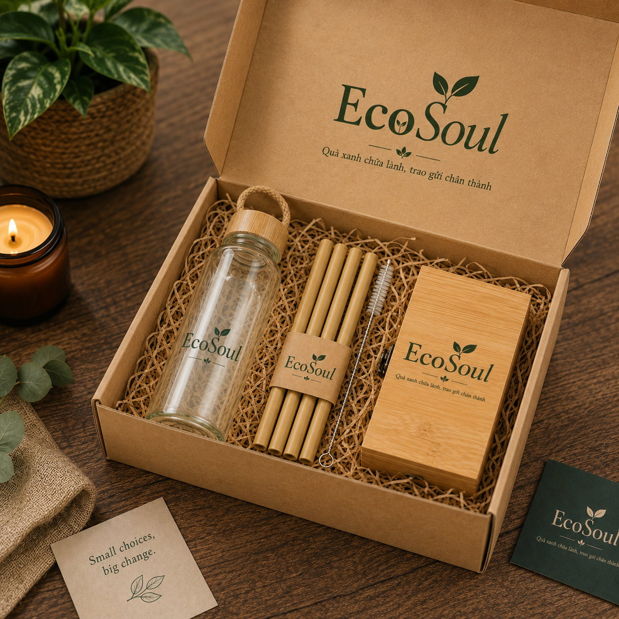Hộp quà Giọt Nắng Ban Mai - Gói trọn thanh tao, khơi nguồn cảm hứng - EcoSoul Giftbox