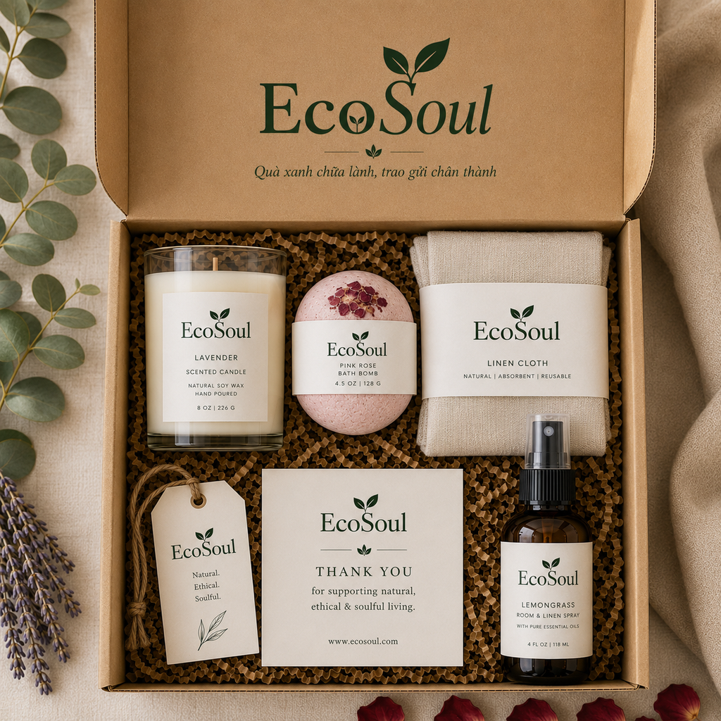 Set  Quà "Hương Thầm" | Sự chăm sóc tinh tế từ sâu bên trong - EcoSoul Giftbox