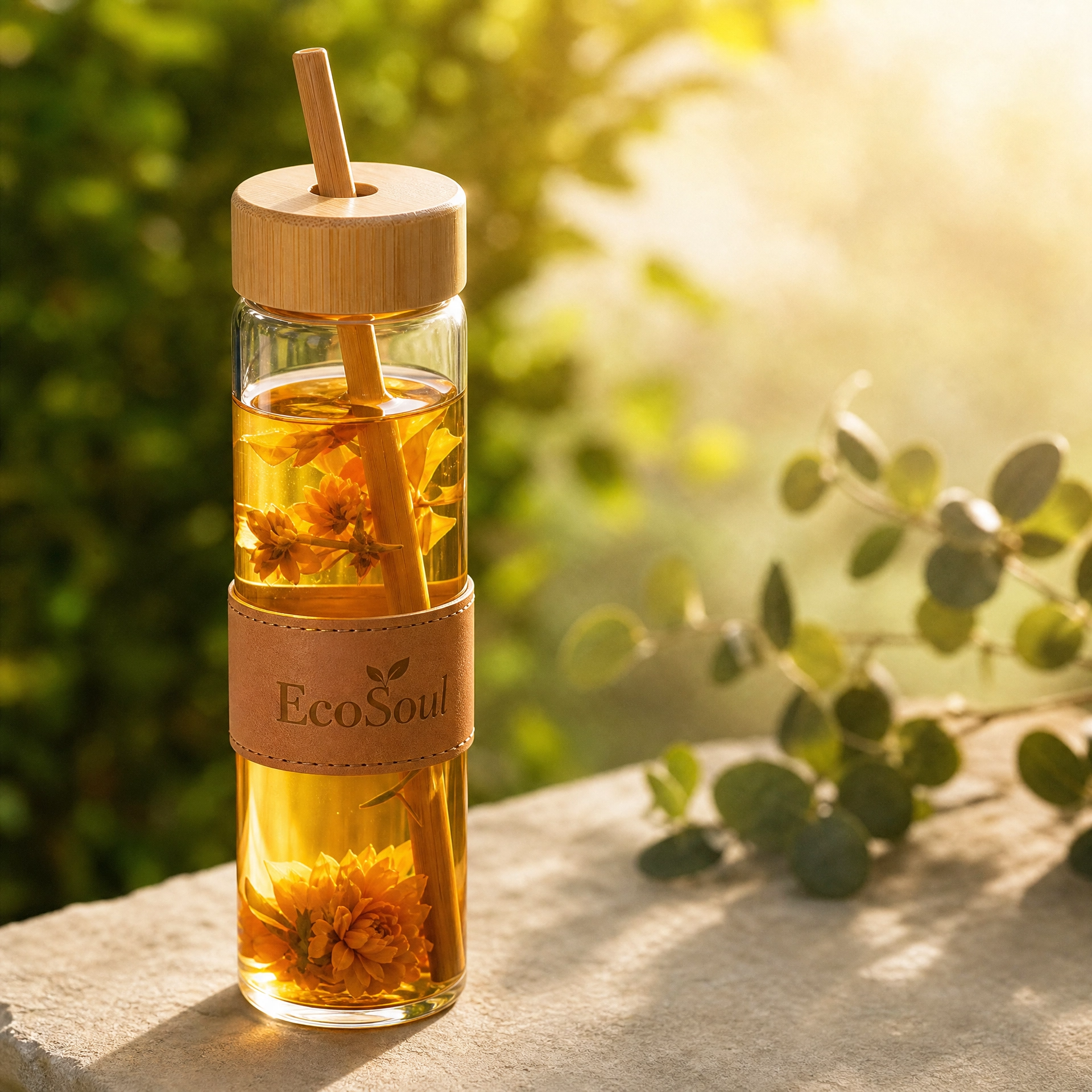 Bình nước thủy tinh borosilicate | EcoSoul
