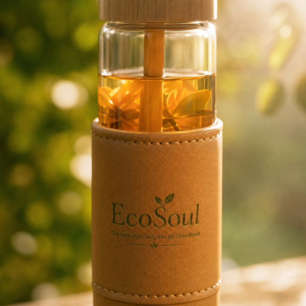 Bình nước thủy tinh borosilicate | EcoSoul