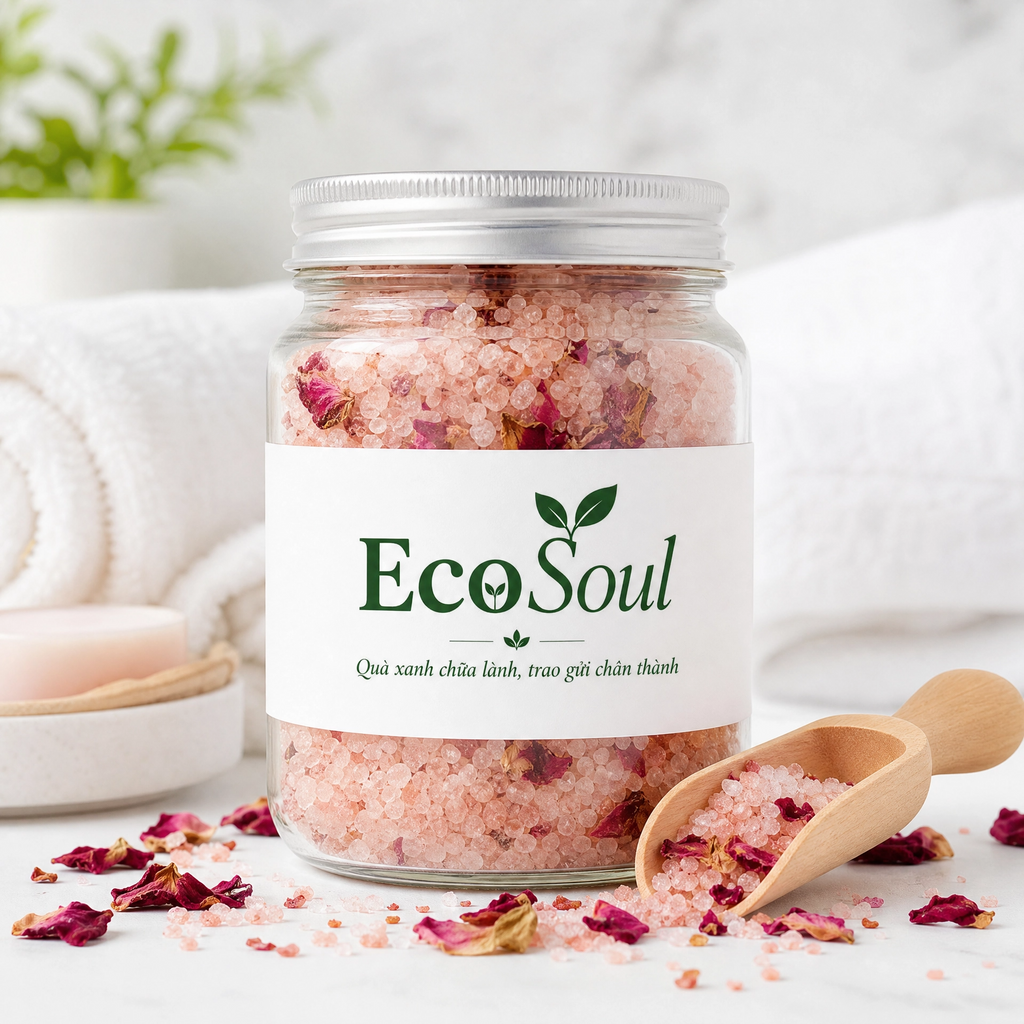 Đá muối hồng Himalaya Cội Nguồn | EcoSoul 250g