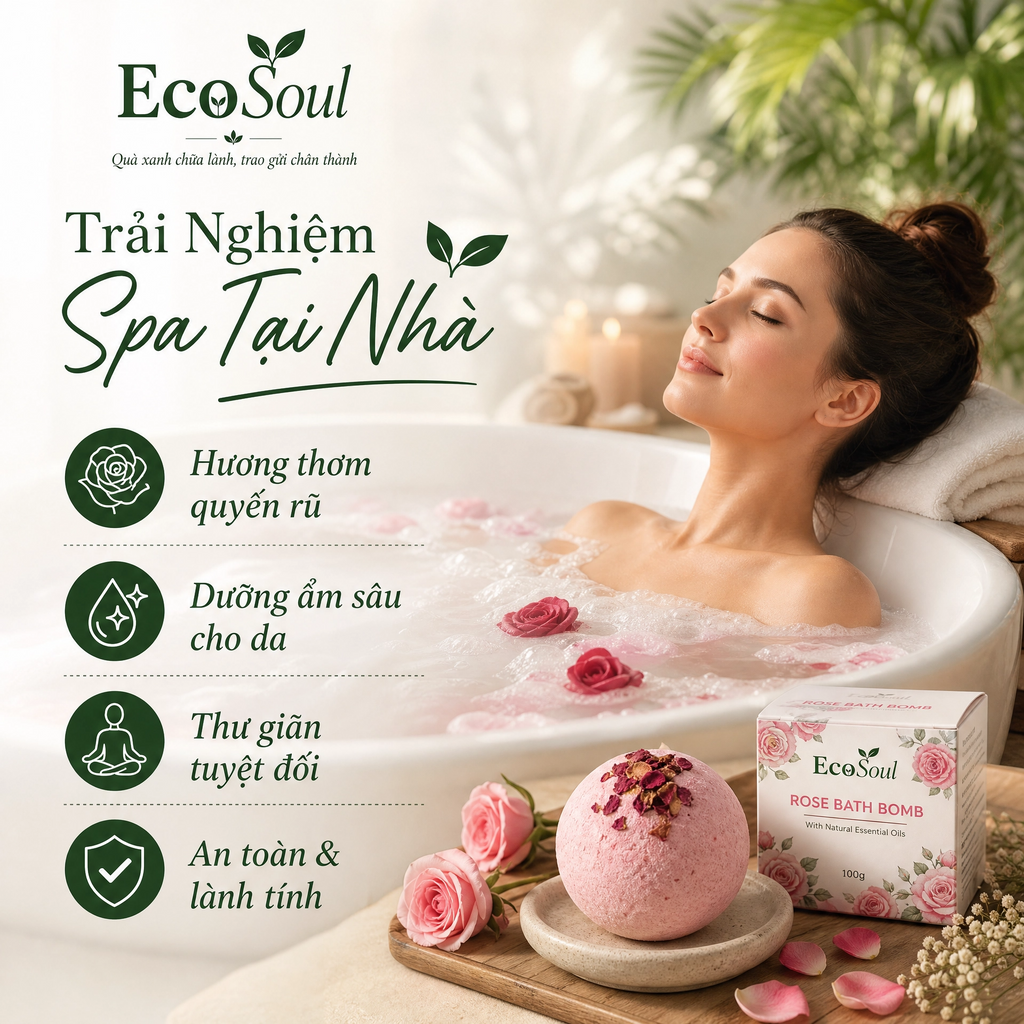 Bomb Bath Hồng Hoang Sơ | EcoSoul 120g