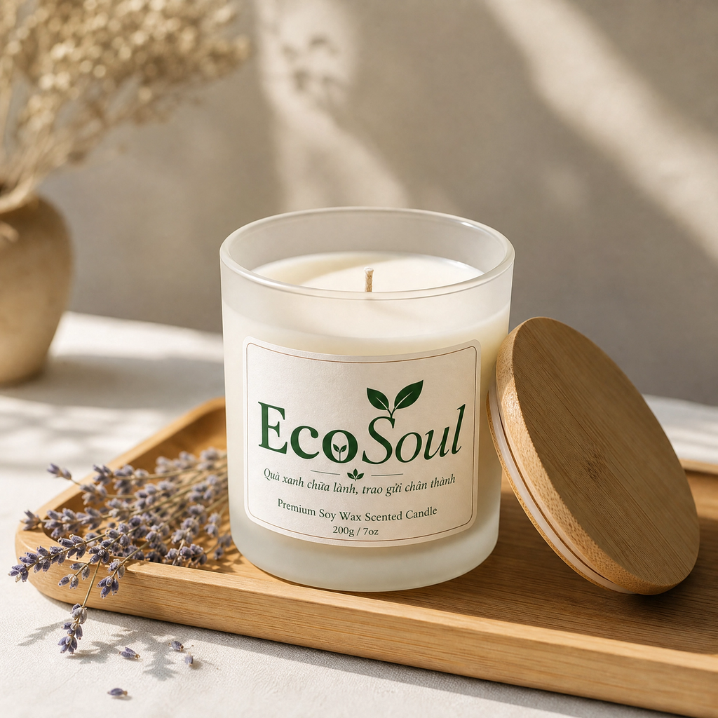Nến thơm Đậu Nành Ban Mai | EcoSoul 150g