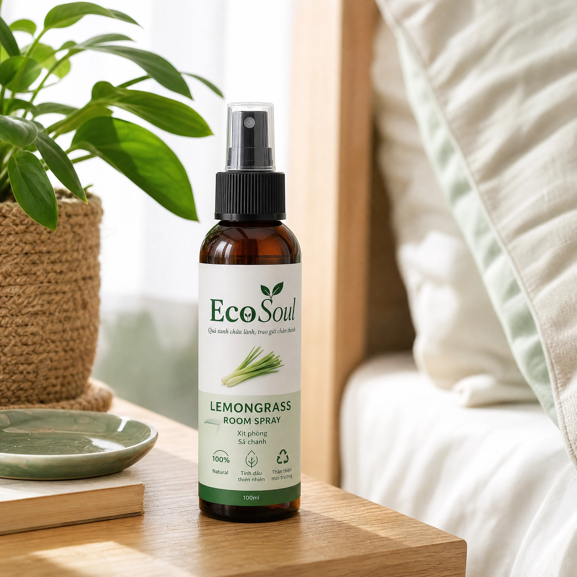 Xịt phòng Sả Chanh Nắng Mới | EcoSoul 250ml