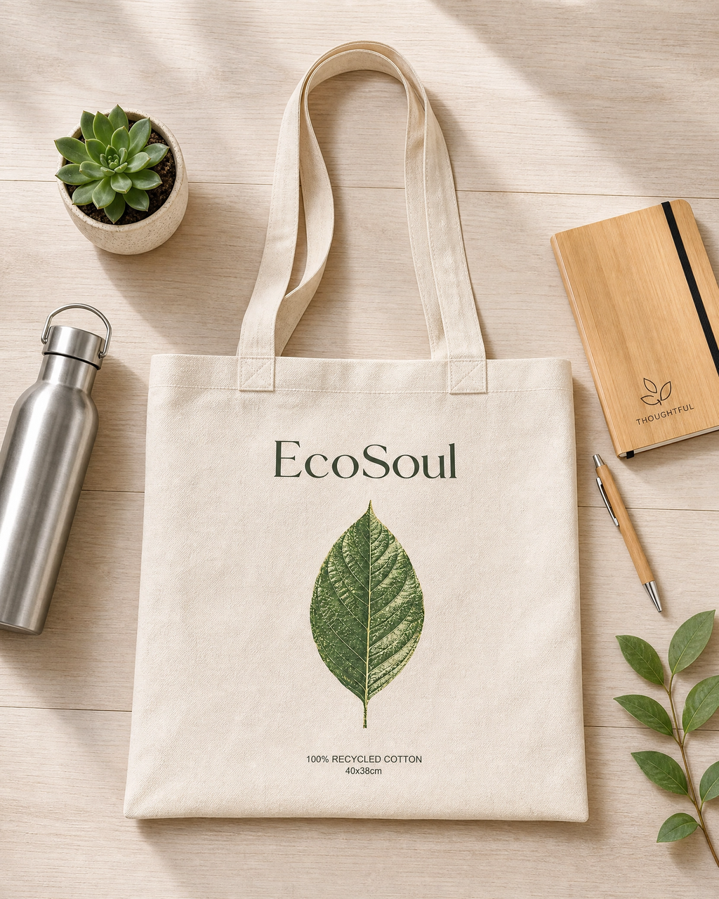 Túi Tote Vải Canvas Tái Chế