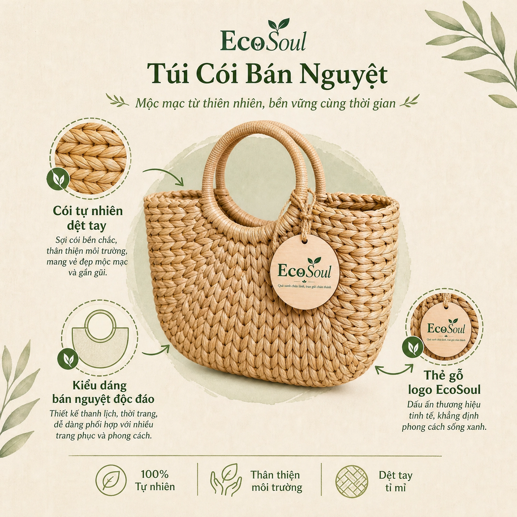 Túi cói thủ công | EcoSoul
