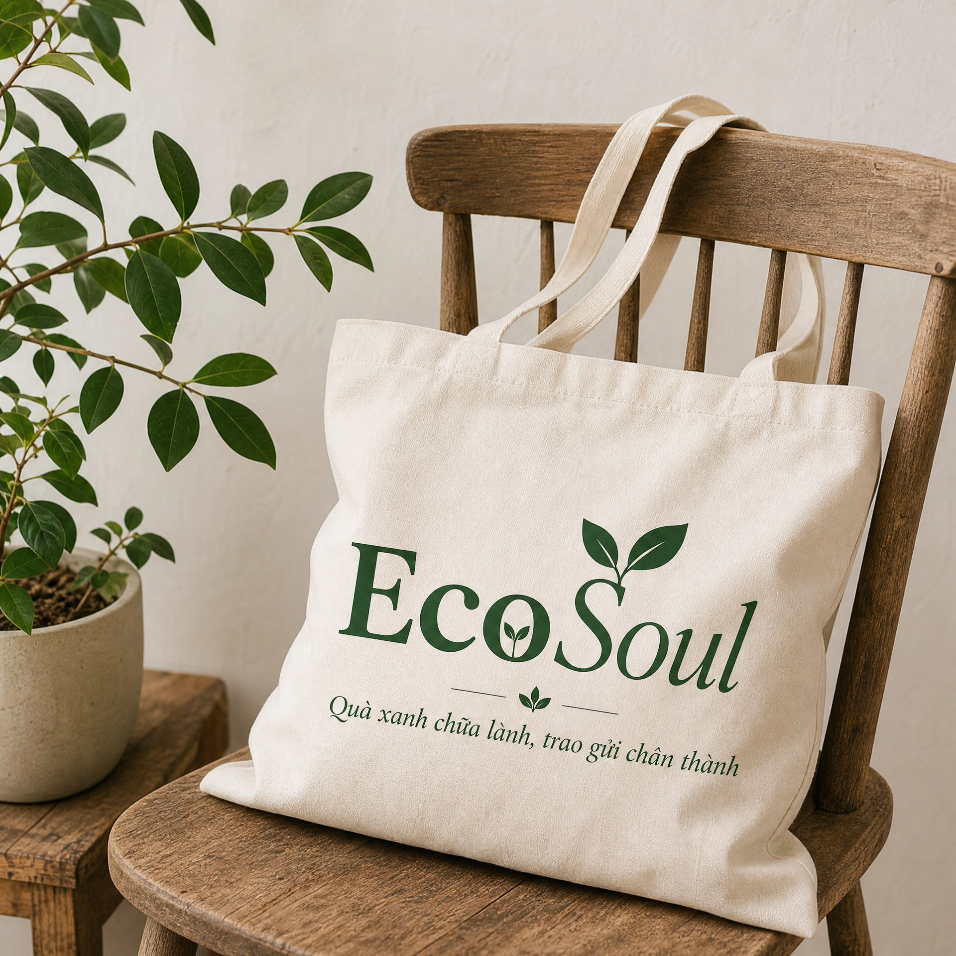 Túi Tote Vải Canvas Tái Chế - EcoSoul