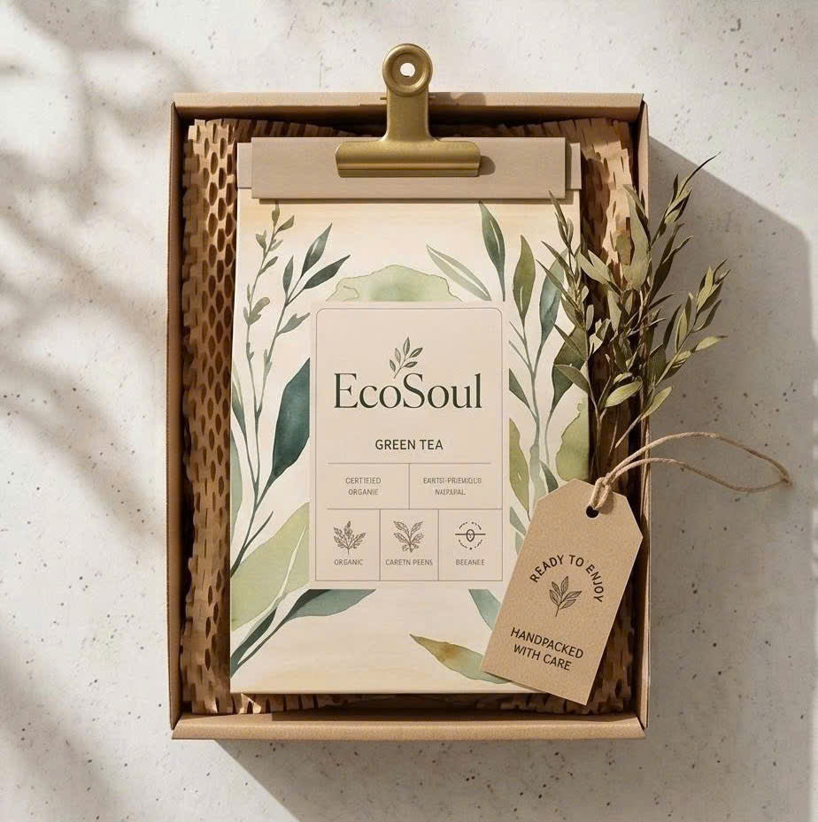 Trà Xanh Thiên Nhiên Nguyên Lá | EcoSoul 200g