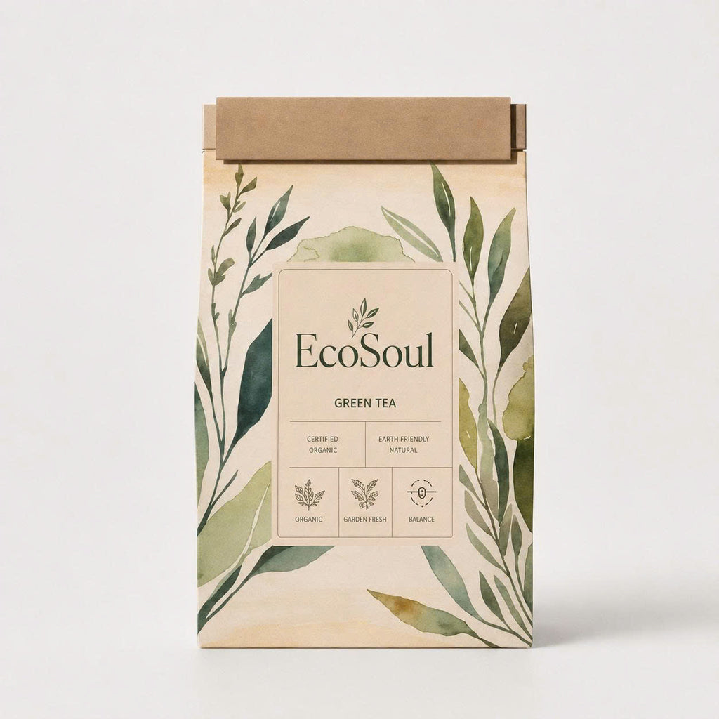 Trà Xanh Thiên Nhiên Nguyên Lá | EcoSoul 200g